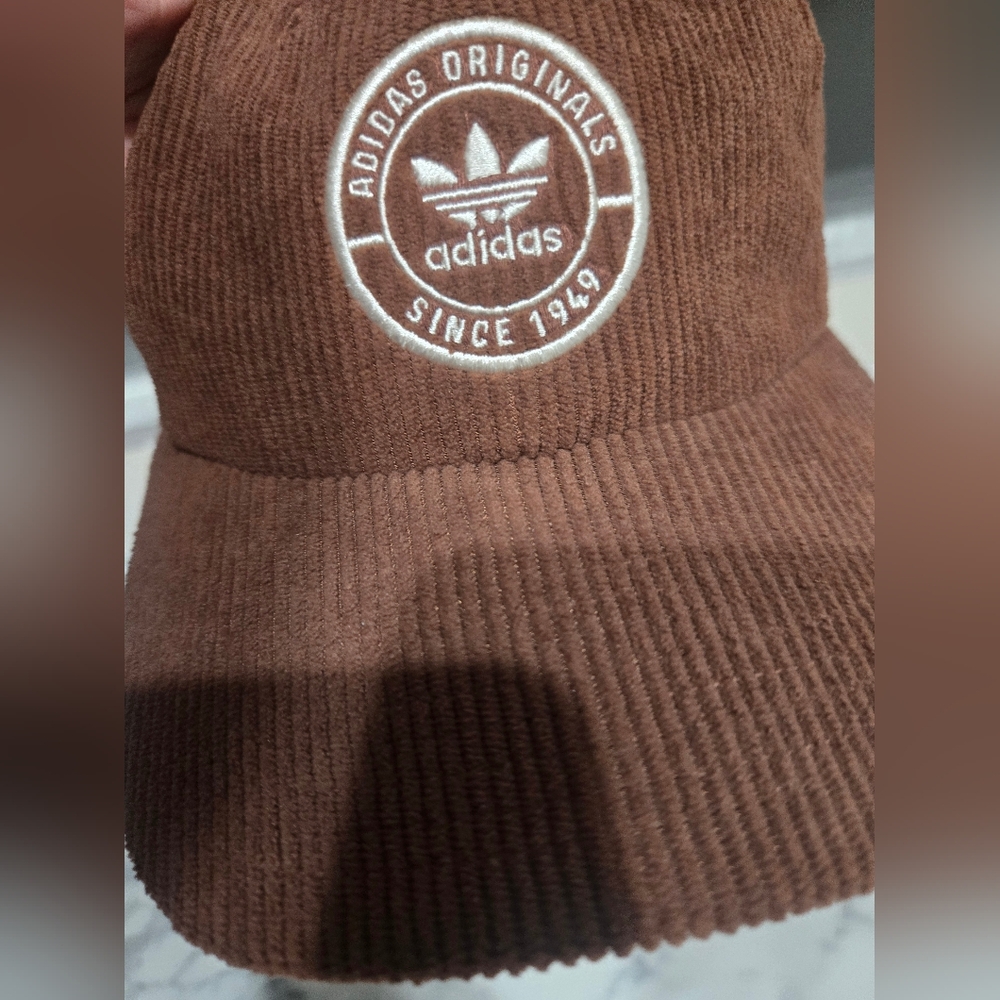 Adidas Brown Corduroy Cap